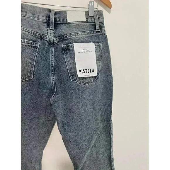 Pistola Presley High Rise Relaxed Roller Jeans Size 27 - Picture 12 of 13